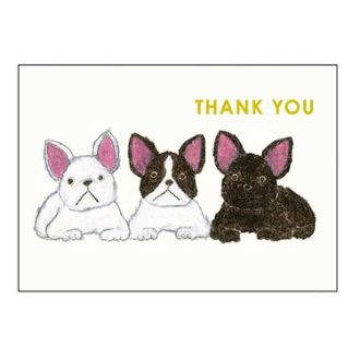 米津祐介サンキューミニカード フレンチブル子犬 YZ-286