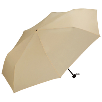 【WPC】軽量 折りたたみ傘　雨晴兼用　ベージュ