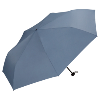 【WPC】軽量 折りたたみ傘　雨晴兼用　ブルーグレー
