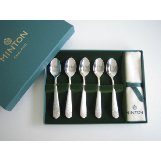 ミントン ヴィクトリアストロベリー ティースプーン 5PCSセット【収納袋付】