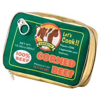 【yup!】ヤップ　ポーチ　コンビーフ缶