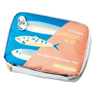【yup!】ヤップ　ポーチ　オイルサーディン缶