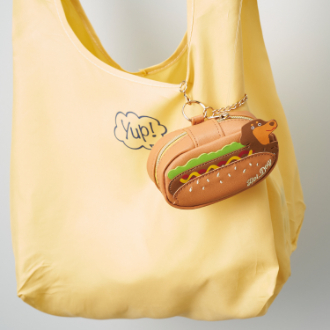 【yup!】ヤップ　ポーチ付きエコバッグ　ホットドッグ