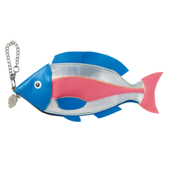 【yup!】ヤップ　ポーチ　フィッシュブルー