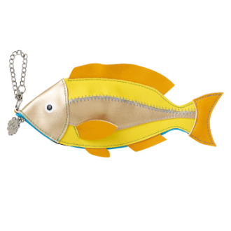 【yup!】ヤップ　ポーチ　フィッシュイエロー