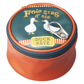 【yup!】ヤップ　ポーチ　フォアグラ缶