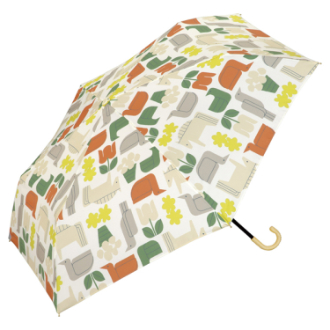 【WPC】フォーゲルヴェンネ 折りたたみ傘 雨晴兼用　オフ