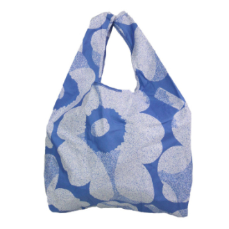 【marimekko】マリメッコ　スマートバッグ Smartbag Unikko 093925　ブルー×ホワイト