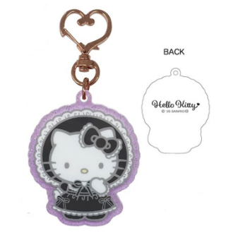 ハローキティ ラブリーフリルマスコットキーホルダー ロリータブラック (2025年6下旬予定)