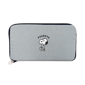 【SNOOPY】スヌーピー パスポートケース GY