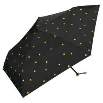 【WPC】遮光軽量 プチフルーツ ミニ 日傘 折りたたみ傘 晴雨兼用　ブラック