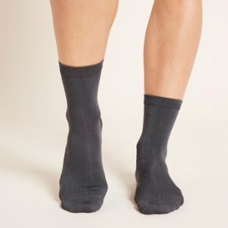 【BOODY】ウィメンズ エブリデイ クルーソックス　スレート