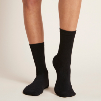【BOODY】ウィメンズ エブリデイ クルーソックス　ブラック