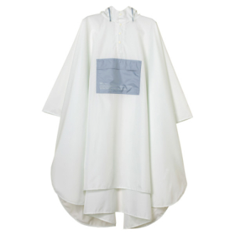 【WPC】パッカブルレインポンチョ バイカラー ユニセックス　オフホワイト