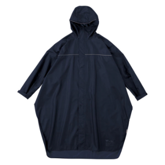 【WPC】レイン バイシクルスリーブポンチョ　ネイビー