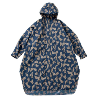 【WPC】レイン バイシクルスリーブポンチョ　リーフ