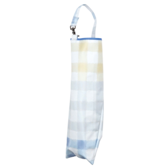 【Lune jumelle】晴雨兼用 折りたたみ傘　チェックボーダー柄　イエローG