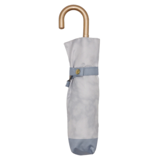 【Paraffi】晴雨兼用 折りたたみ傘　ストーン柄　ブルー