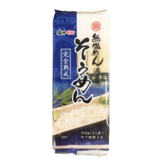 岡本製麺 無塩めん渦の糸 そうめん 250g
