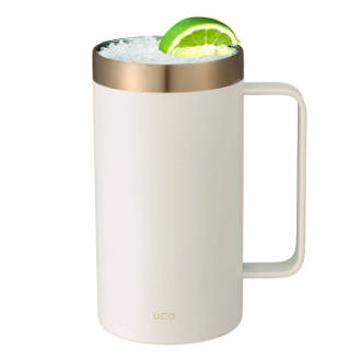 ビールジョッキ 500ml 喉越しを楽しむジョッキ ホワイト