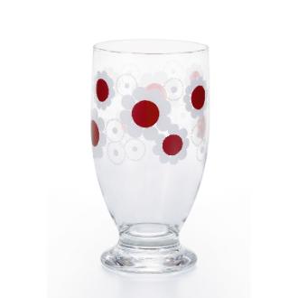 アデリアレトロ 台付きグラス320 花まわし