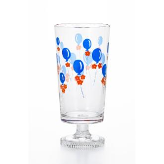 アデリアレトロ 脚付きグラス 風船