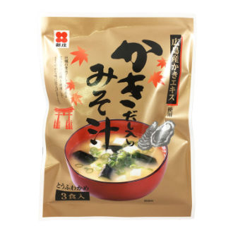 新庄みそ　即席かきだし入りみそ汁 3食