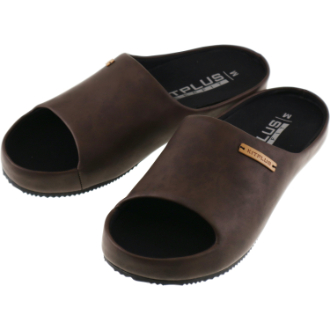 KITPLUS　メンズオープンサボサンダル ブラウン L