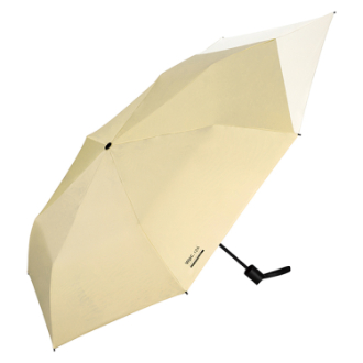 【WPC】IZA　BACKPACK GUARD 紳士 日傘 折りたたみ傘 晴雨兼用　ベージュ×オフ