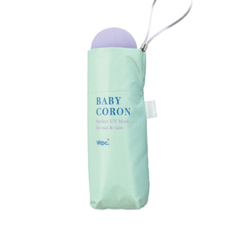 【WPC】遮光ベビーコロン ミニ 日傘 折りたたみ傘 晴雨兼用　ミント