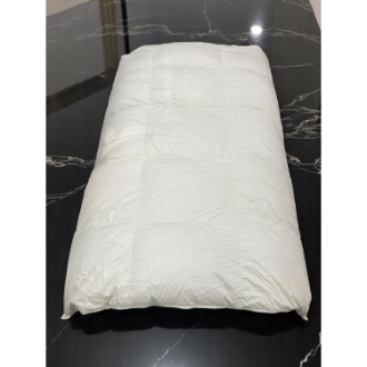 羽毛掛け布団　ポーランド産ホワイトグース93％　シングルロング　ベージュ