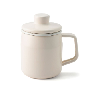 富士ホーロー  フィルトミニオイルポット0.35L  ホワイト