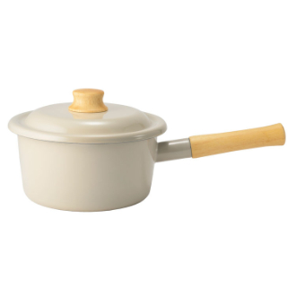 富士ホーロー  コットンプラス　ソースパン  グレージュ