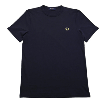 【Fred Perry】フレッドペリー　Ringer T-Shirt　NAVY HONEY　L