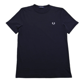 【Fred Perry】フレッドペリー　Ringer T-Shirt　NAVY　L