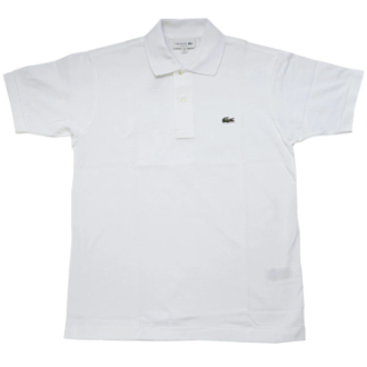 【LACOSTE】ラコステ　半袖ポロシャツ　ホワイト　S