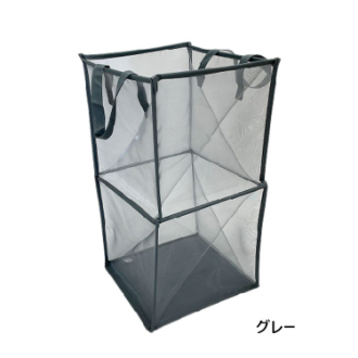 [ネットストア限定特価]KURUTON（クルトン）ランドリーバスケット L/GY
