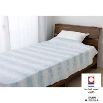 今治マーク付きタオルケット　シファ　シングル　ブルー