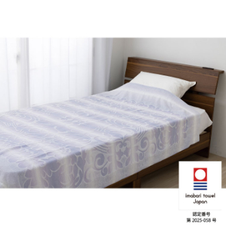 今治マーク付きタオルケット　シファ　シングル　パープル