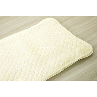 麻100%敷パッド　シングル　アイボリー
