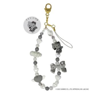 ハローキティ フォンストラップ グレー(1月下旬入荷予定)