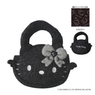 ハローキティ ブラックラメミニトート(1月下旬入荷予定)