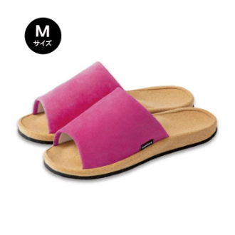 [ブラックフライデー]ヘルシールームサンダルふみっぱ 01 メガ／Mピンク