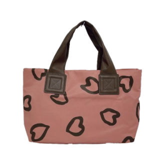 【B-Style】ナイロントートバッグ　ハート/ピンク