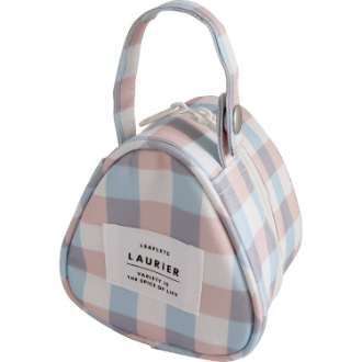 LAURIER 保冷おにぎりポーチ Check Pink
