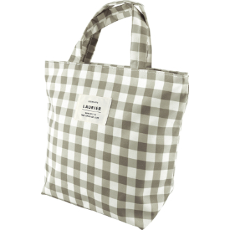 LAURIER 保冷ランチトート (L) Check Gray