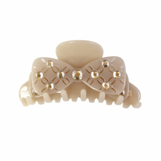 【ALEXANDRE DE PARIS】アレクサンドル ドゥ パリ　Mクリップ ACCM-18540-04　S-BEIGE