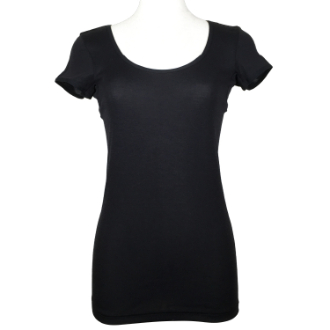 【BVD】 UVケアインナー 汗取り機能付き 一分袖シャツ　ブラック　M