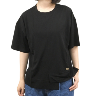 【RHYTHM BOX】バックリボンＴシャツ　ブラック