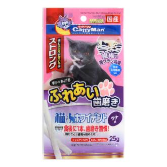 【DoggyMan】キャティーマン 猫ちゃんホワイトデントストロングツナ味25ｇ